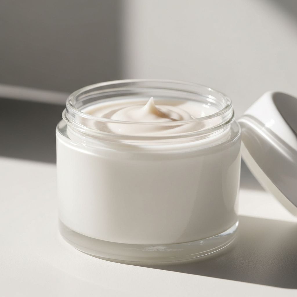 Frasco de crema de cuidado